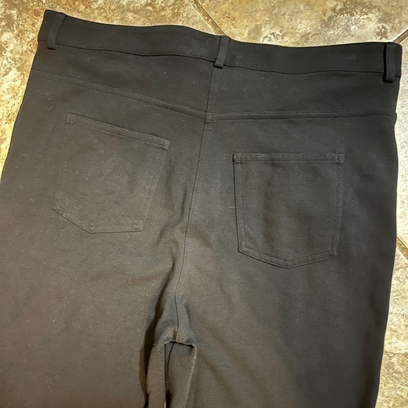 St. John Straight Leg Black Knit Pants - Picture 8 of 10